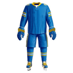 Uniformes de hockey sur glace avec logo personnalisé uniformes de hockey sur glace respirants en polyester de meilleure qualité vêtements de sport uniforme de hockey sur glace à séchage rapide - Product Image 2