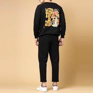Hommes Nouveau Design Hiver Active Wear Survêtement Ensemble À La Mode Respirant Imprimé Sweat Costume Lourd Uni Solide 100% Coton - Product Image 2