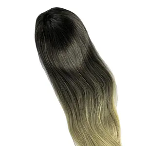 Caldo di tendenza 2024 di design strizzacervelli di lusso cioccolato materie prime vietnamite capelli umani parrucche per donne bianche con capelli prepizzati