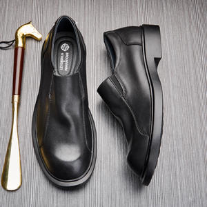 Chaussures de bureau en cuir véritable pour hommes avec semelle extérieure résistante à l'usure et semelle intérieure respirante, chaussures formelles - Product Image 5