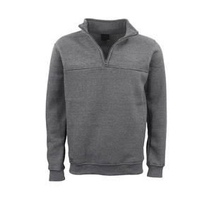 Sweat-shirt à col zippé personnalisé avec logo, col zippé mi-long, col rond, col zippé 1/4, unisexe, 100% coton, tricoté, doublé en polaire - Product Image 2