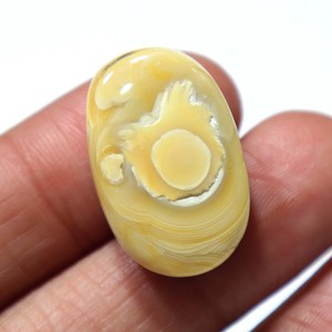 Pierre précieuse en agate Sulemani Aqeeq naturelle, cabochon, agate striée, pierre lisse, pierre en vrac, fournisseur en gros pour la fabrication de bijoux - Product Image 1