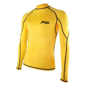 Rash Guard de manga larga para hombre, último diseño, ropa deportiva transpirable de Color sólido, venta en línea - Product Image 2