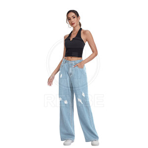 Relaxed <b>Women</b> Baggy <b>Jeans</b> Soft Fabric <b>Women</b> Baggy <b>Jeans</b> Custom <b>Women</b> Baggy <b>Jeans</b> For Daily Comfort Wear - Product Image 6