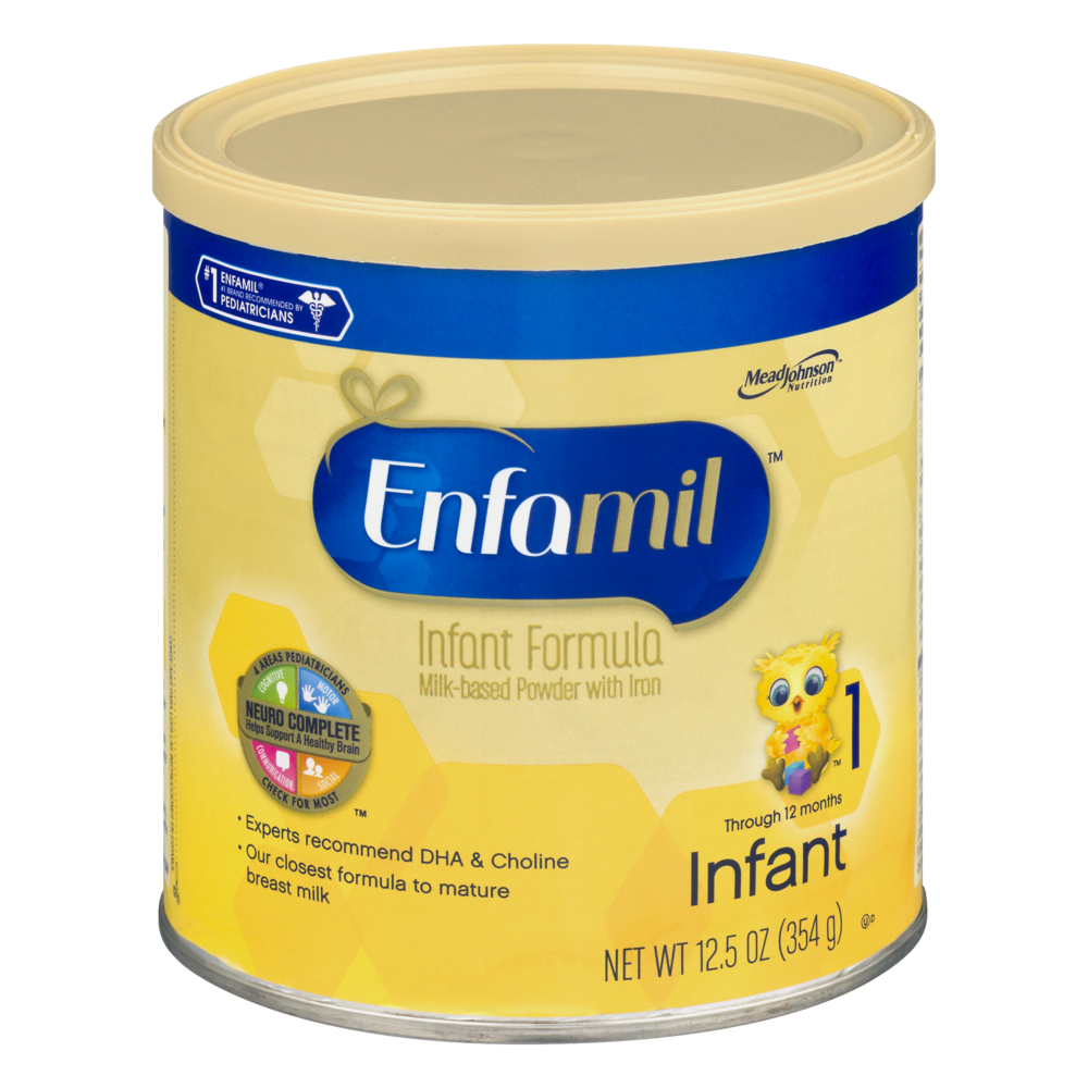 Детская смесь Enfamil для сбалансированного питания и роста.