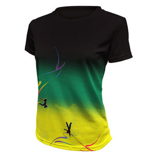 <b>Ladies</b> Dance and Gym Crop <b>Top</b> <b>Short</b> <b>Sleeve</b> Sublimation Design - Product Image 2