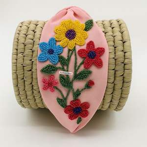 Colorful Beaded Hairbands for Girls & Women Handmade Embroidered Headbands Trendy <b>Crown</b> Rainbow & <b>Flower</b> Designs - Product Image 4