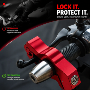 Verrou de levier de frein antivol en alliage d'aluminium pour <span class=keywords><strong>moto</strong></span>, scooter électrique, VTT – Poignée de sécurité étanche – Vente en gros OEM - Product Image 3