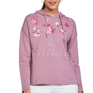 Sudadera con capucha clásica para mujer con cuello con capucha y dobladillo acanalado Sudadera con capucha informal para mujer Diseño de color personalizado - Product Image 1