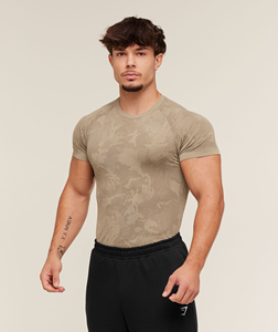 Chemises de compression de fitness de qualité supérieure pour hommes, en polyester et élasthanne, col rond, manches longues, lavées, respirantes, séchage rapide, anti-UV - Product Image 6