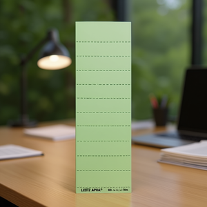 Etiquetas de Cartón Verde Leitz ALPHA 60 x 21 mm, 190 g/m², 100 Unidades por Paquete Accesorio para Carpeta de Archivos - Product Image 3
