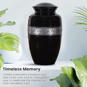 โกศเผาศพสำหรับขี้เถ้ามนุษย์ผู้ใหญ่เพศชายสำหรับผู้หญิงโกศอลูมิเนียมสลักลายสำหรับขี้เถ้ามนุษย์ - Product Image 3