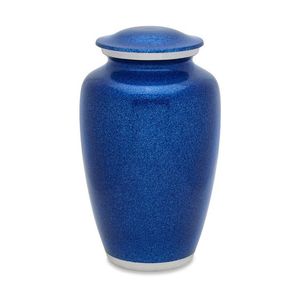 Urne funéraire Deep Blue pour adultes, fournitures funéraires, urnes commémoratives pour cendres humaines, urnes funéraires en métal très vendues, meilleur prix - Product Image 1