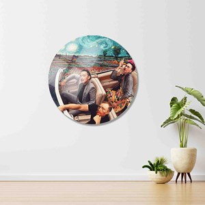 Art sur toile élégant : impression Nuit étoilée de Van Gogh, Circle Glass - Product Image 1