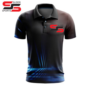 Polos personalizados de poliéster orgánico 100% para hombre con logotipo bordado, Camiseta de piqué suave de verano, ropa informal transpirable de alta calidad - Product Image 3