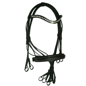 Bride de cheval équestre de meilleure qualité bride d'équitation en cuir de vachette véritable confortable et durable au meilleur prix - Product Image 1