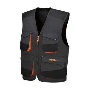 BETA Chaqueta de trabajo sin mangas para hombre en gris Chaleco elegante y chaleco - Product Image 1