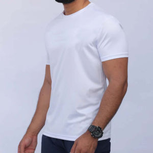 T-shirt de sport d'été à col rond pour hommes, manches courtes, hauts d'entraînement, t-shirts de marque, vêtements 100% coton, t-shirts pour hommes - Product Image 3