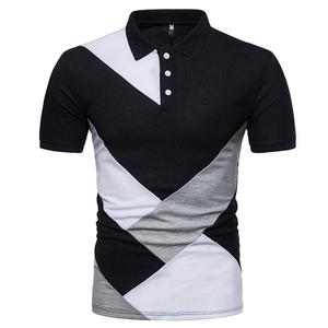 Polos de hombre lisos de golf en blanco de secado rápido de punto de algodón y poliéster de alta calidad con logotipo personalizado de 220 gramos - Product Image 5