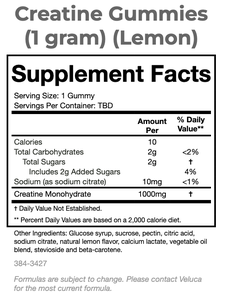 USA Origin Manufacturer Exporter Creatine Monohydrate Gummies (Lemon Flavor) 1g Dietary Supplement for Adults-<b>Sports</b> <b>Nutrition</b> - Product Image 4