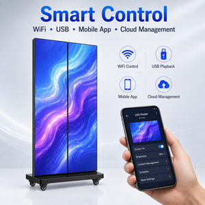 Schermo <span class=keywords><strong>LED</strong></span> P1.86 per Poster, Display Digitale Portatile per Interni, per Pubblicità in Negozi al Dettaglio - Product Image 1