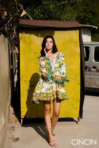 100% pur coton écologique lavable Boho Mini robe femmes main bloc imprimé fleuri plage voyage porter taille naturelle - Product Image 3