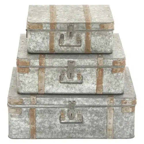 현대 고급 디자인 금속 상자 커피 설탕 차 주방 용기 세트 카운터 탑 빵 보관함 세탁함 퇴비 상자