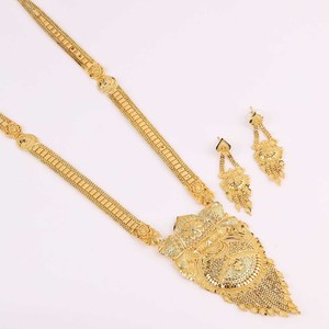 Vente en gros de colliers traditionnels de luxe en laiton plaqué or 14K 18K 24K Bijoux religieux orthodoxes formant de longs colliers - Product Image 2