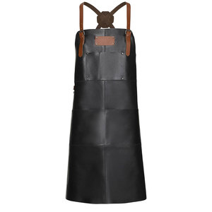 <b>Leather</b> Work <b>Apron</b> for Metalworking and Fabrication Flame-Resistant Customized <b>Apron</b> with Adjustable Buckle Straps - Product Image 2