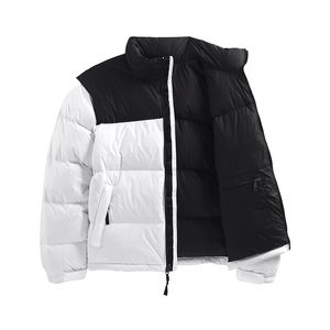Blouson d'hiver pour homme, personnalisé, matelassé, léger, chaud, rembourré de coton, en nylon, à capuche, bomber, col montant, logo sur le devant, pour l'extérieur - Product Image 1