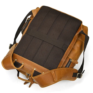 Haute qualité hommes mode sac à dos pour ordinateur portable en cuir véritable grande capacité écologique Portable Logo personnalisé fermeture éclair étanche - Product Image 4