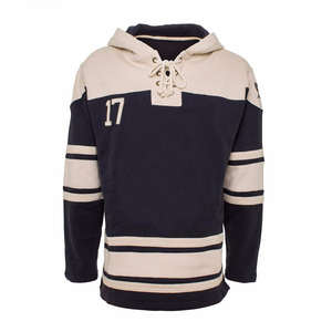 Sublimation Printing Team Hoody Customized Ice Tackle Twill Embroidery Hockey Jersey Custom Hockey Hoodie 100% Polyester - Product Image 4