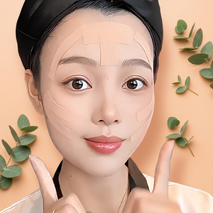 LOLOSKINNY เทปยกกระชับใบหน้าแบบใส ชุด 2 ชิ้น สำหรับยกแก้ม กระชับลำคอ และปรับรูปหน้าให้เป็นรูปตัววี - Product Image 1