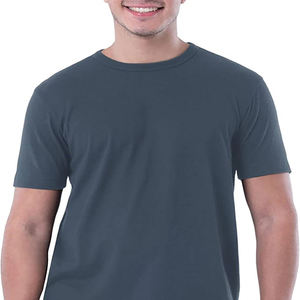 100% coton col rond Slim Fit hommes T-Shirt haute qualité sonnerie tricoté personnalisé impression numérique Logo solide OEM Service disponible - Product Image 5