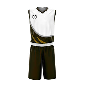 Short de basket-ball d'été Ensemble d'uniformes de basket-ball personnalisé et respirant Uniforme de basket-ball de collège Service OEM vente en gros - Product Image 1
