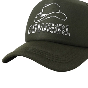 Sombreros de camionero bordados 100% lona de algodón Casual Durable elegante personalizable ajustable Unisex - Product Image 5