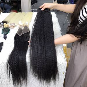 Paquets de cheveux vierges vietnamiens crus de 100g, crépus et droits, ondulations naturelles et ondulations corporelles, double trame, cheveux humains, qualité A - Product Image 5