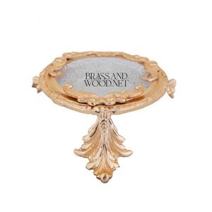 Cenicero elegante de cristal y latón macizo - Product Image 5