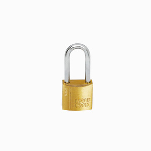 Lucchetto in ottone con anello lungo da 20 mm. - Product Image 1