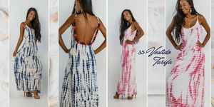 Vestido midi con flecos, Vestido maxi con abertura lateral, Vestido midi fruncido, Vestido midi de malla, Vestido sin tirantes, Vestido maxi drapeado - Product Image 5