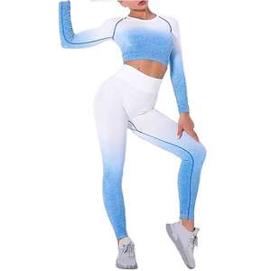 Personnalisé sans couture Athlétique Fitness Workout Wear Pantalon de yoga et soutien-gorge de sport 6 pièces Tenue de yoga Gym Fitness Yoga Ensembles pour femmes - Product Image 2