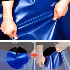 Prêt à expédier 100% Polyester PE Tarp 120gsm Feuille imperméable lourde avec protection UV et finition enduite En stock - Product Image 2