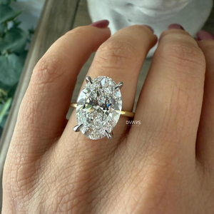 แหวนเพชรรูปวงรีหรูหราสำหรับผู้หญิงของขวัญงานหมั้นและงานแต่งงานแหวนดีไซน์เนอร์สำหรับผู้หญิง - Product Image 6