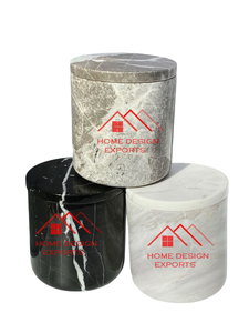 กระป๋องหินแกรนิตสีเขียวพร้อมฝาปิดไม้สําหรับเก็บอาหารและเครื่องเทศอุปกรณ์ครัวที่ขายดีที่สุดหินอ่อน - Product Image 5