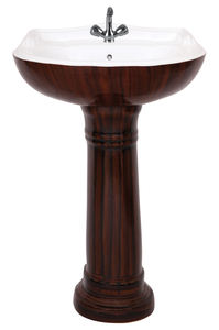 Lavabo de baño de pedestal moderno con pedestal completo y lavabo de mano - Product Image 5