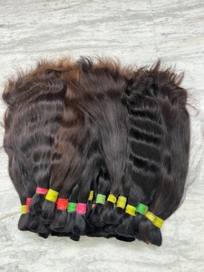 Extensions de cheveux humains vierges Remy naturelles indiennes ondulées professionnelles, 30 pouces, noires, double trame machine, haute qualité - Product Image 5