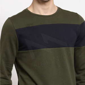 Sweat-shirt à col rond personnalisé pour homme, fabriqué en 2023, en polyester/coton, molleton uni, vêtements d'hiver - Product Image 5