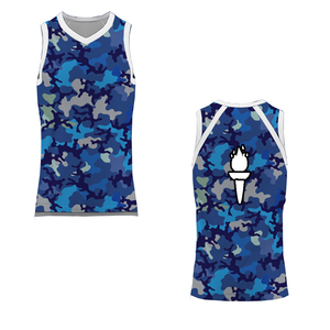 Hauts de basket-ball en maille de polyester uniformes de basket-ball à impression numérique complète - Product Image 5