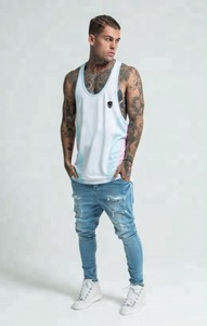 Wholesale Bodybuilding Muscle Workout Fitness Gym Shirts Athletic Stringer Solid Racerback Gym Wear <b>Tank</b> <b>Top</b> <b>Men</b> - Product Image 3