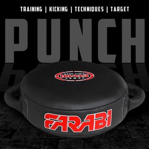 แผ่นรองซ้อมมวยหนังแท้ Farabi พร้อมโฟม EVA สำหรับชกมวย คิกบ็อกซิ่ง MMA ศิลปะการต่อสู้ ฝึกซ้อมคิก มวยไทย ขายส่ง - Product Image 3